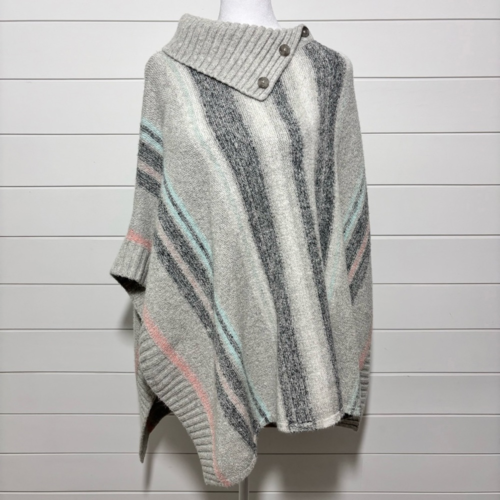 Striped Gray and Pink Women's Sweater
